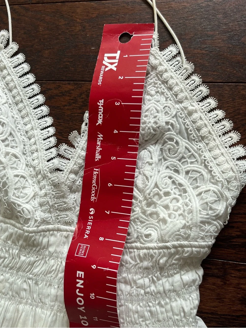 Zara White Crochet Bodice Spaghetti Strap Top - Picture 13 of 14